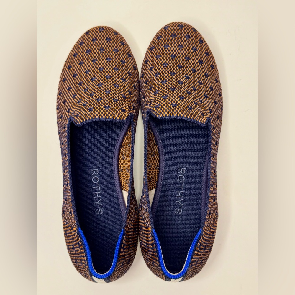 Rothy's Brown and Blue Flats